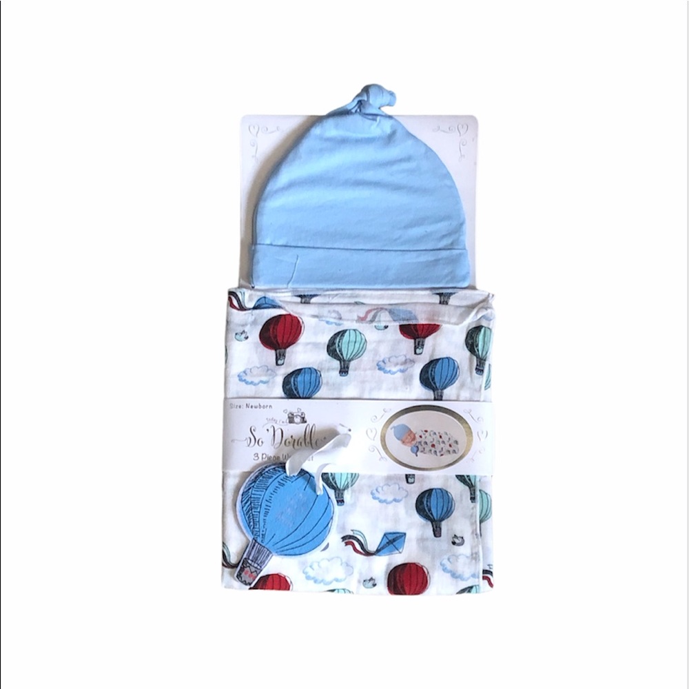 Baby Boy 3 piece Wrap Set